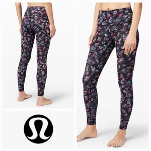 LULULEMON 4 Wunder Under High-Rise Tight 28" Full-On Luxtreme Activate Floral